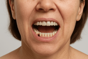 Mengapa Gigi Semakin Tua Semakin Merenggang? Ini Cara Pencegahannya 5 Mulut dengan Gigi Hilang