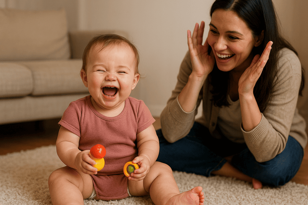 Bayi Tertawa Bermain Cilukba