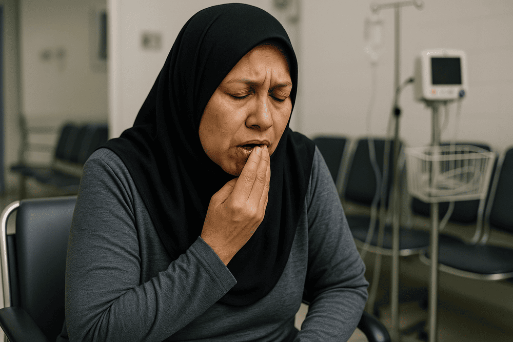 Wanita Berhijab di Rumah Sakit