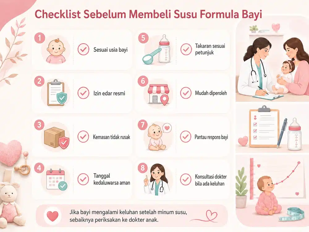 Cara Memilih Susu Formula yang Tepat Sesuai Usia dan Kebutuhan Bayi 6 Checklist Sebelum Membeli Susu