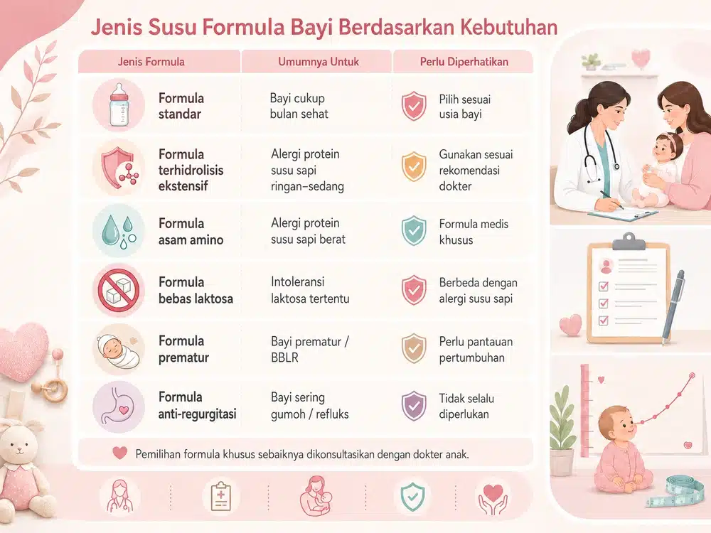 Cara Memilih Susu Formula yang Tepat Sesuai Usia dan Kebutuhan Bayi 5 Jenis Susu Formula Bayi