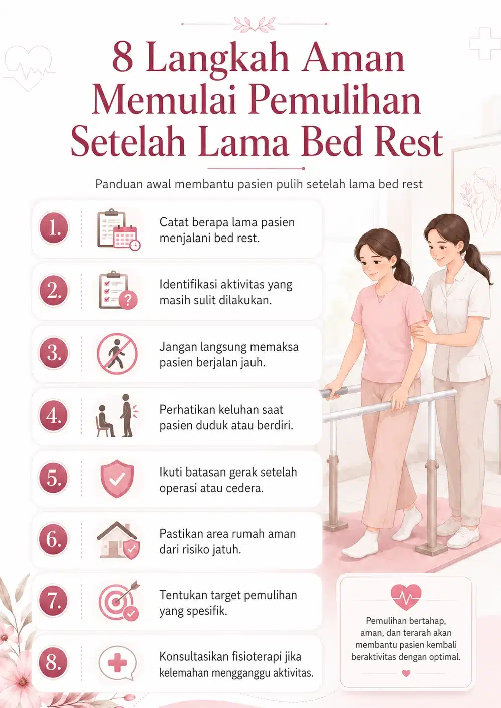 Cara Mengembalikan Kekuatan Tubuh Setelah Lama Bed Rest dengan Fisioterapi 5 Langkah Aman Memulai Pemulihan