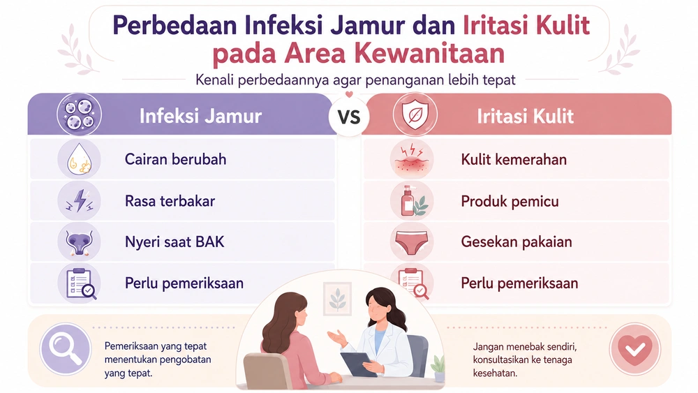 Gatal di Area Kewanitaan Tidak Selalu karena Keputihan, Kenali Penyebabnya 6 Perbedaan Infeksi Jamur dan Iritasi Kulit