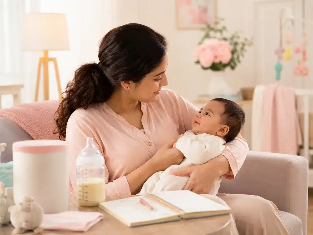 Cara Memilih Susu Formula yang Tepat Sesuai Usia dan Kebutuhan Bayi 7 Sentuhan Ibu pada Bayinya