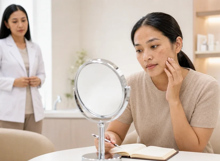 Flek Hitam di Wajah Wanita Bisa Dipengaruhi Hormon, Ini Cara Mengenalinya! 7 Flek Hitam di Wajah