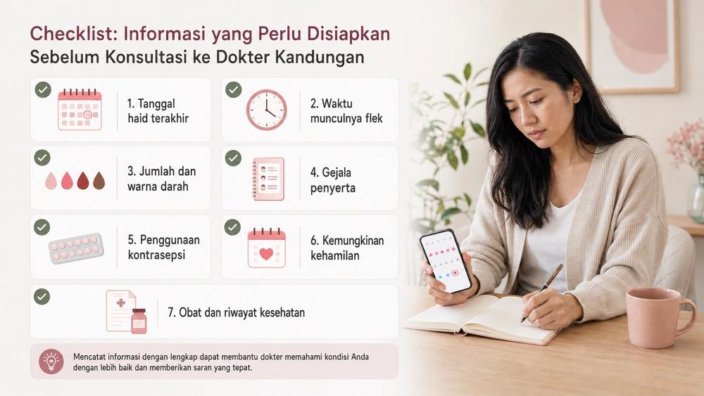 Flek di Luar Jadwal Haid, Kapan Perlu Diperiksakan? 5 Informasi Konsultasi ke Dokter Kandungan