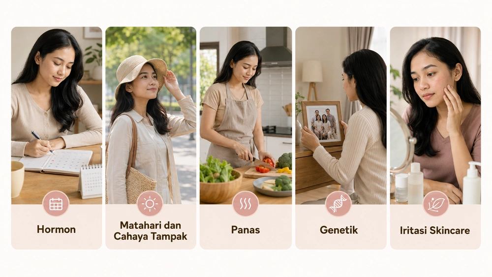 Flek Hitam di Wajah Wanita Bisa Dipengaruhi Hormon, Ini Cara Mengenalinya! 4 Produk Pencerah Wajah