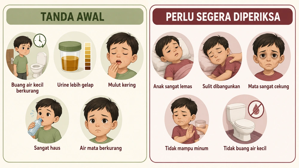 Anak Muntah, Jangan Langsung Panik! Kenali Kapan Harus Dibawa ke Dokter 5 Pantau Tanda Dehidrasi
